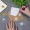 Mother’s Day Card Making Gold Star Foam Stickers – 100PCS Glitter Self-Adhesive Sparkly EVA Foam Stars for DIY Crafts, Greeting Cards, Scrapbooking & Gift Decoration